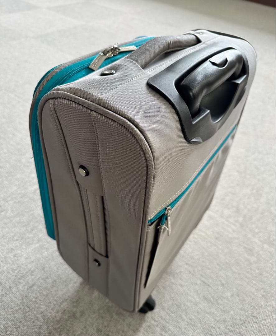 グレー キャリーカート 収納ポケット付き