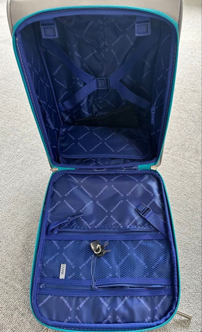 グレー キャリーカート 収納ポケット付き