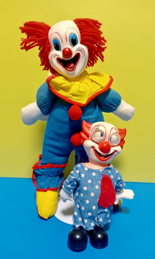 レア 1960s 米国 ボゾヴィンテージドールBOZO THE CLOWN×２体