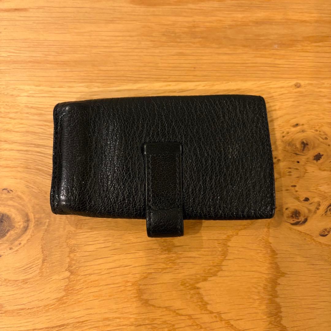 HERMES べアン　ブラックレザー キーケース