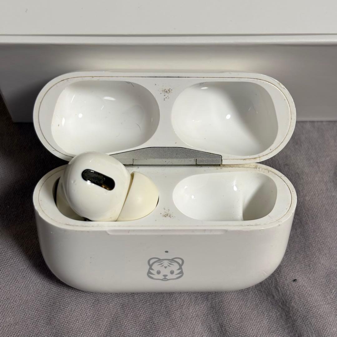 【右耳なし】AirPods Pro（第一世代）　本体ケース、左耳、箱あり