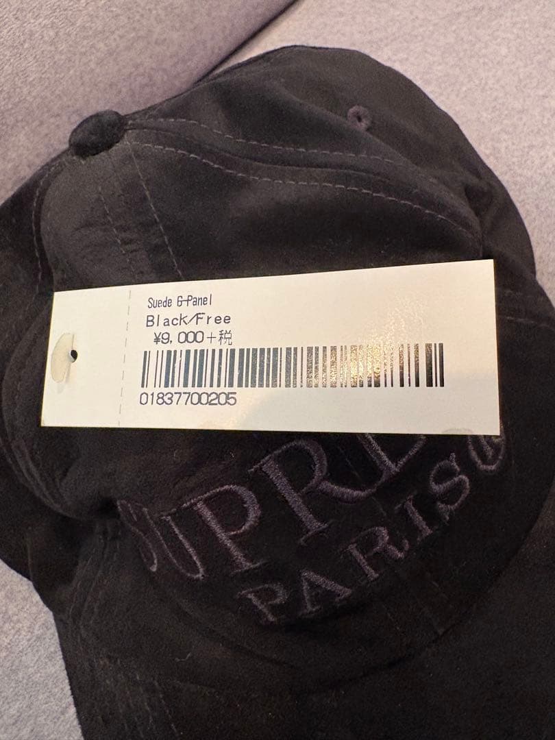 SUPREME ブラックキャップ　タグ付き新品未使用品
