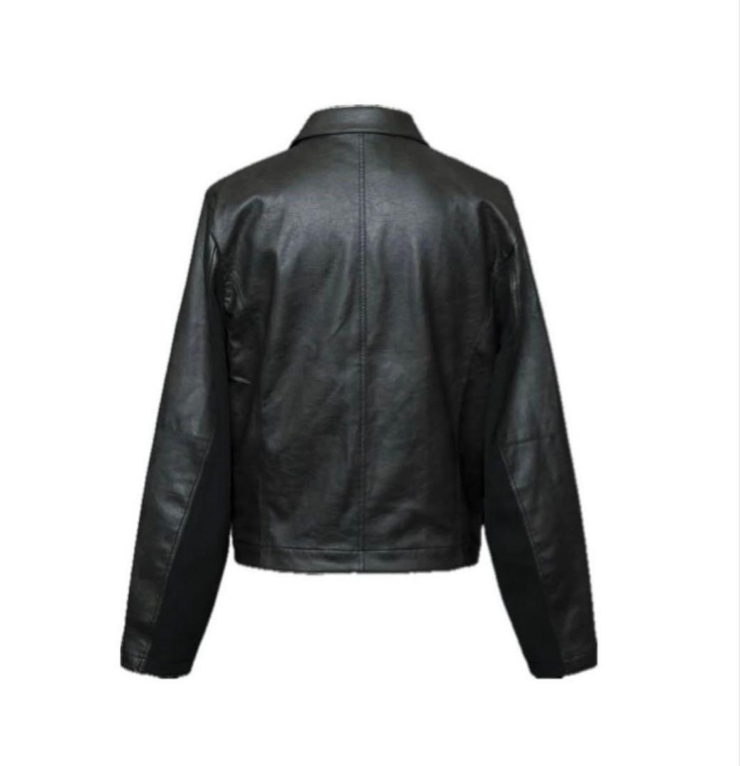 なお様jent louis double zip leather jacket