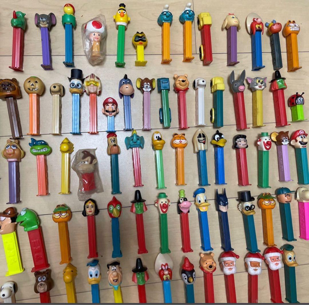 PEZ ペッツ/旧ペッツ/大量 まとめ売り/約110個以上/昭和レトロ/当時物