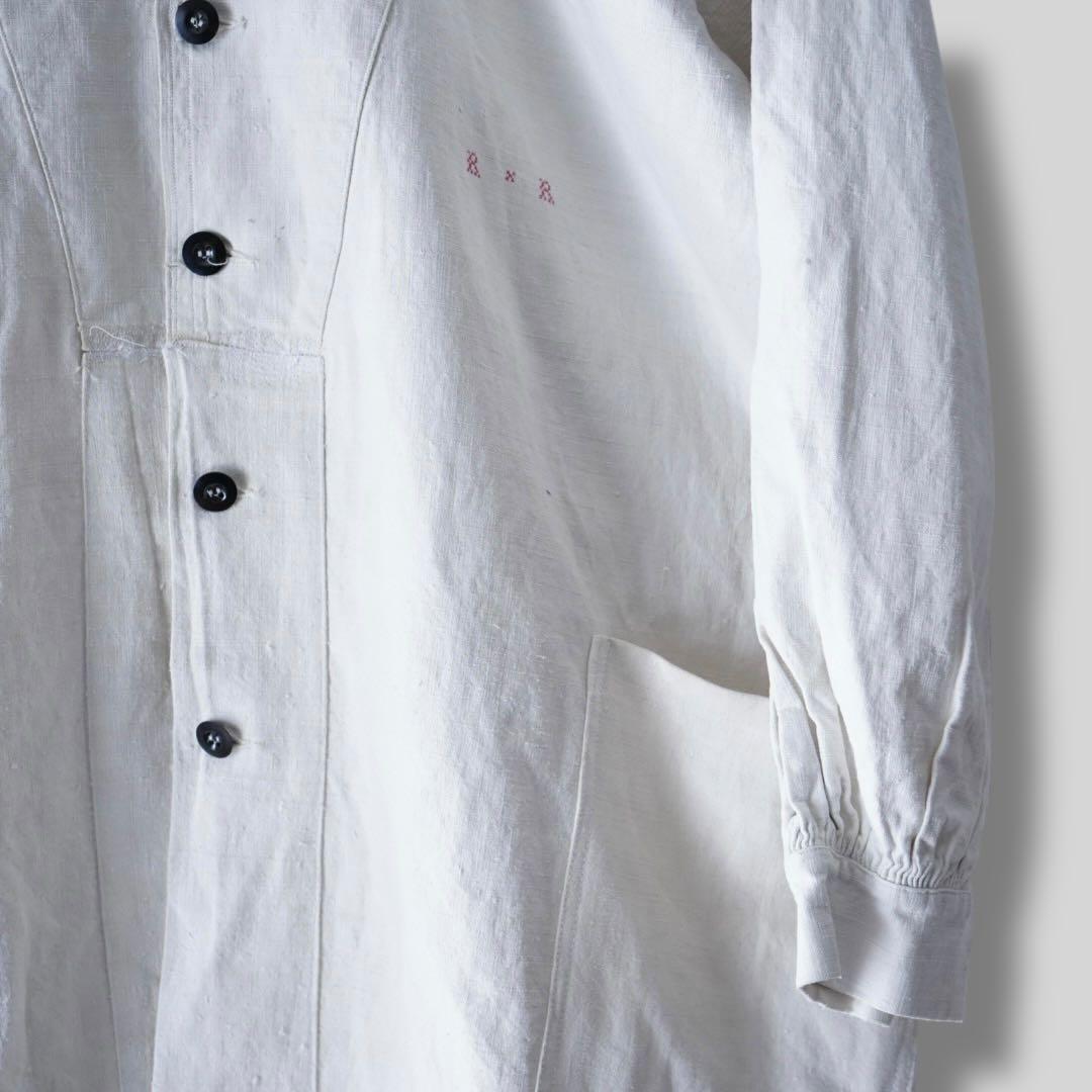 1930s フレンチリネン アンティーク ヴィンテージ リネンコート ビヨード