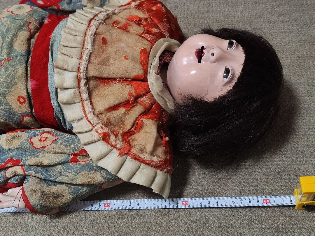 市松人形　抱き人形　60cm　アンティーク