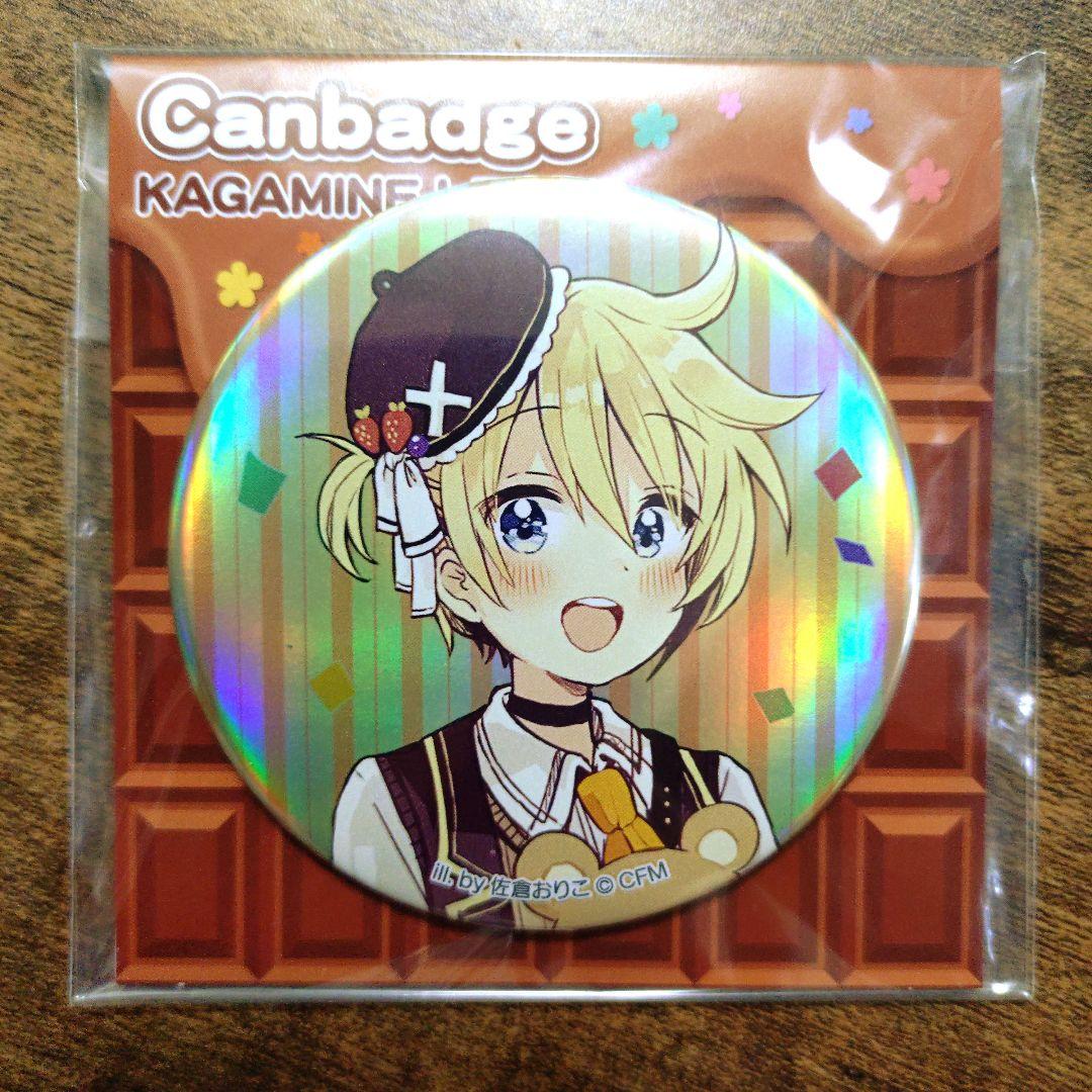 鏡音レン 缶バッジ スイーツ チョコレート風 ムービック 未開封