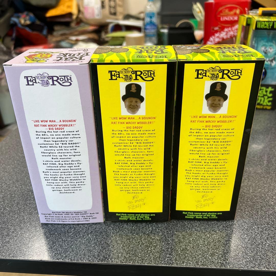 希少ラットフィンクボビングヘッド暗闇で光るGLOW FINK 3体セット