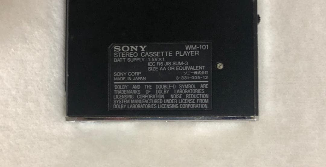 希少 SONY ソニー WALKMAN WM-101 Black