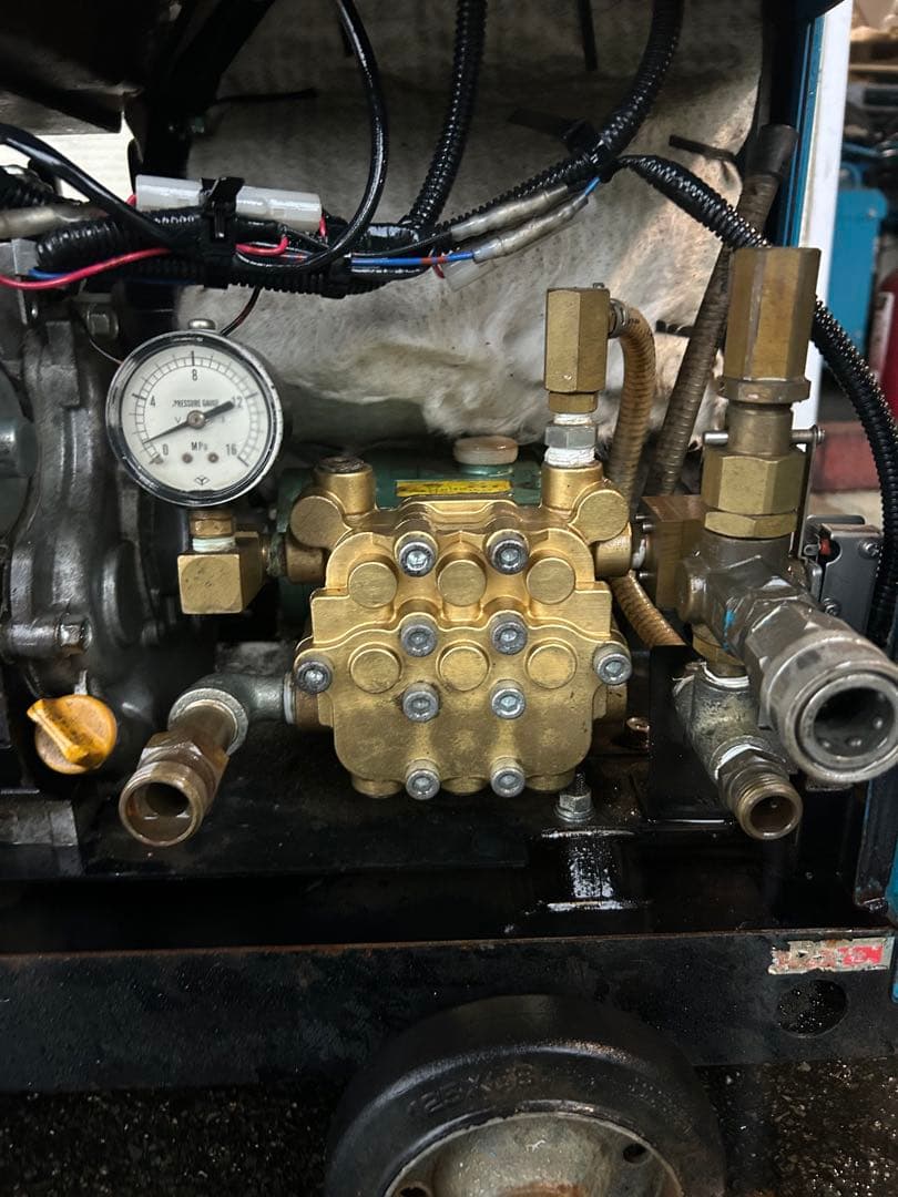 K3★ツルミHPJ-5ESM高圧洗浄機防音　ガン・高圧ホース・給排水ホースセット