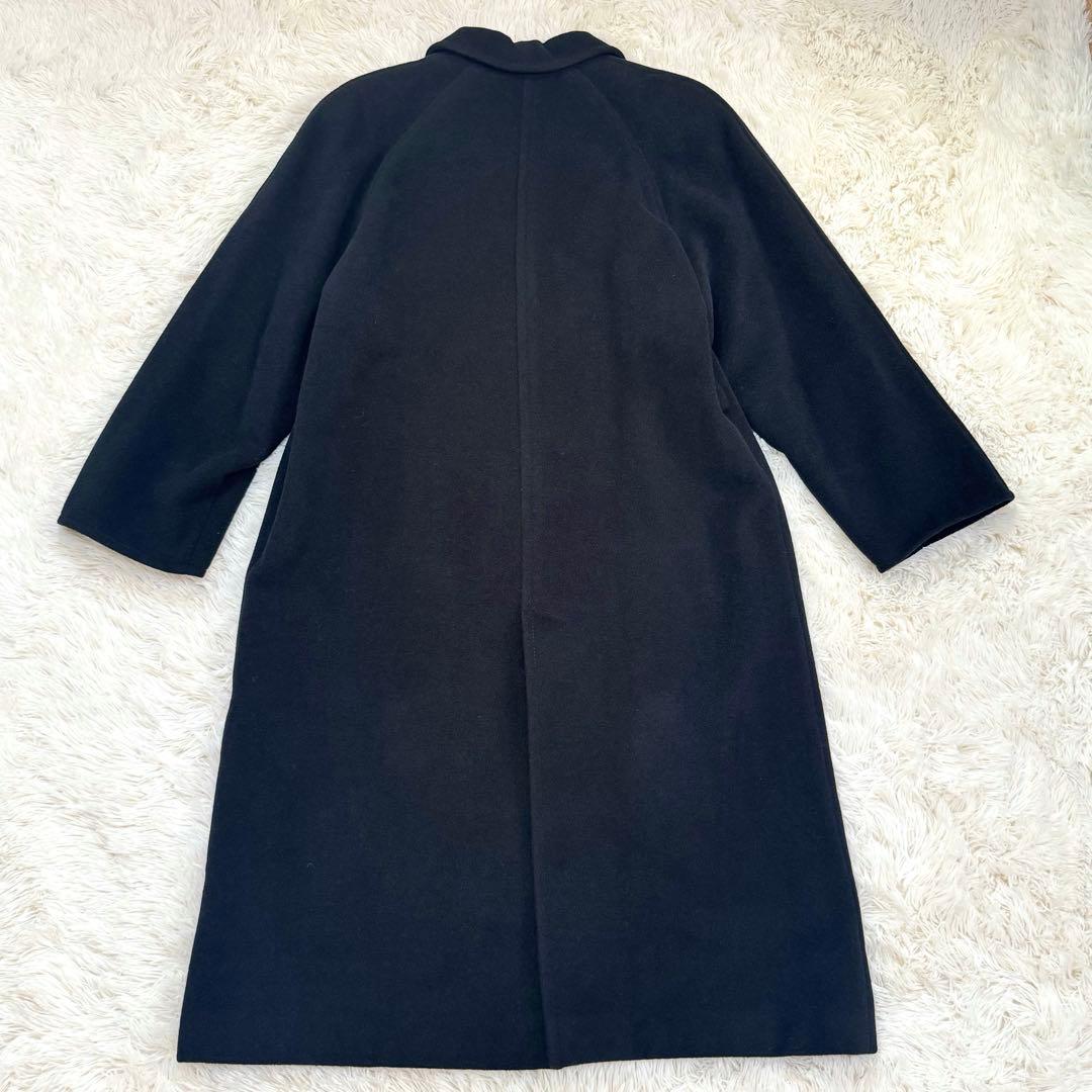 ワ*子様 HERNO ヘルノ チェスターコート ロング モヘア混 裏地スカーフ柄