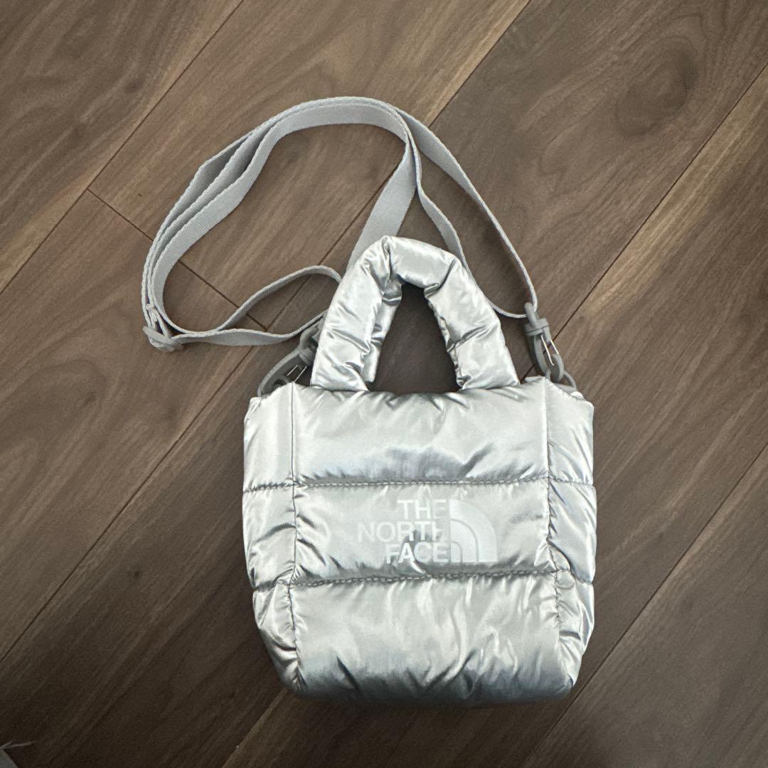 韓国限定　ノースフェイス　プランピートート　ミニ　シルバー