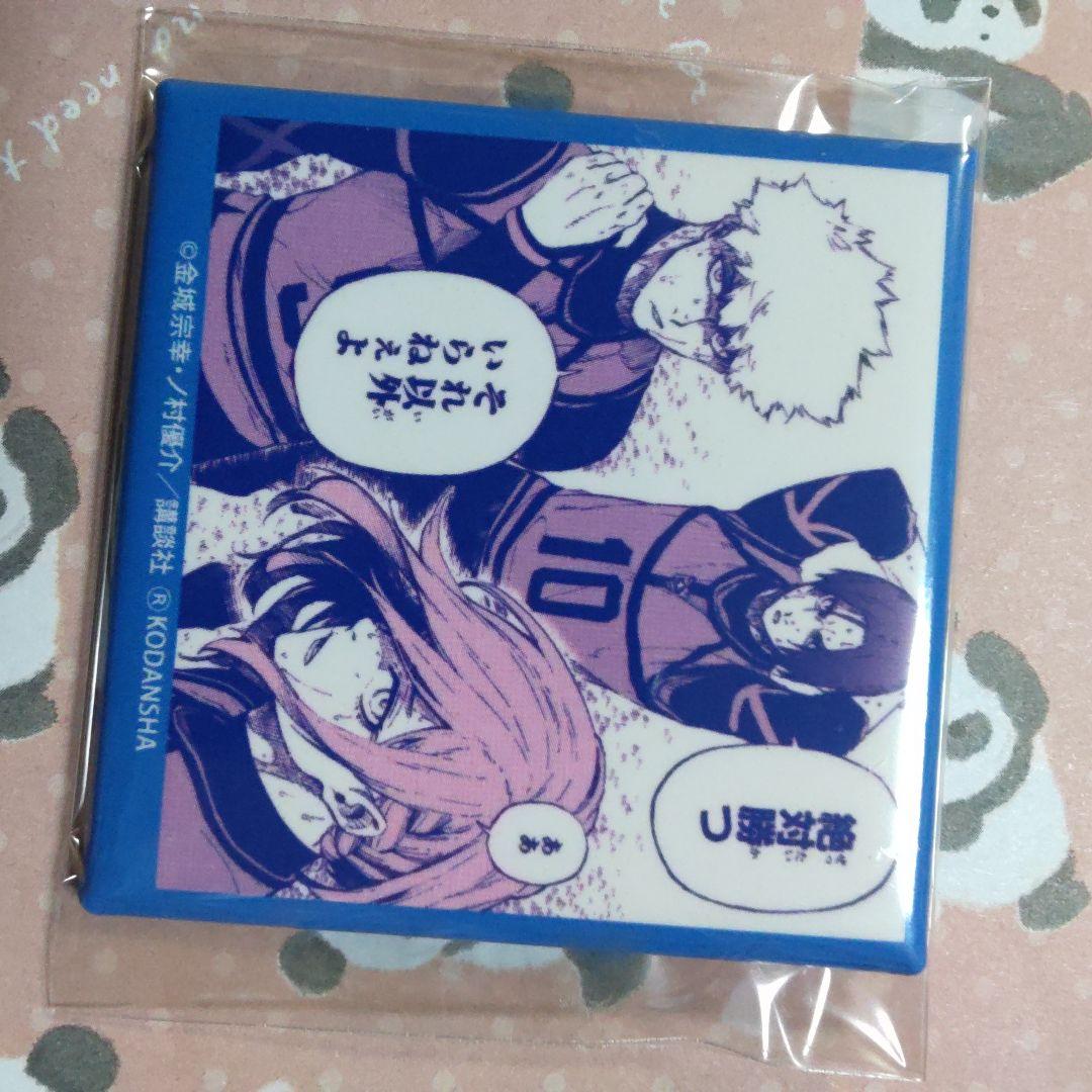 御影玲王　千切　國神　缶バッ　スクエアカンバッジ　スクエア　ブルーロック　ブルロ