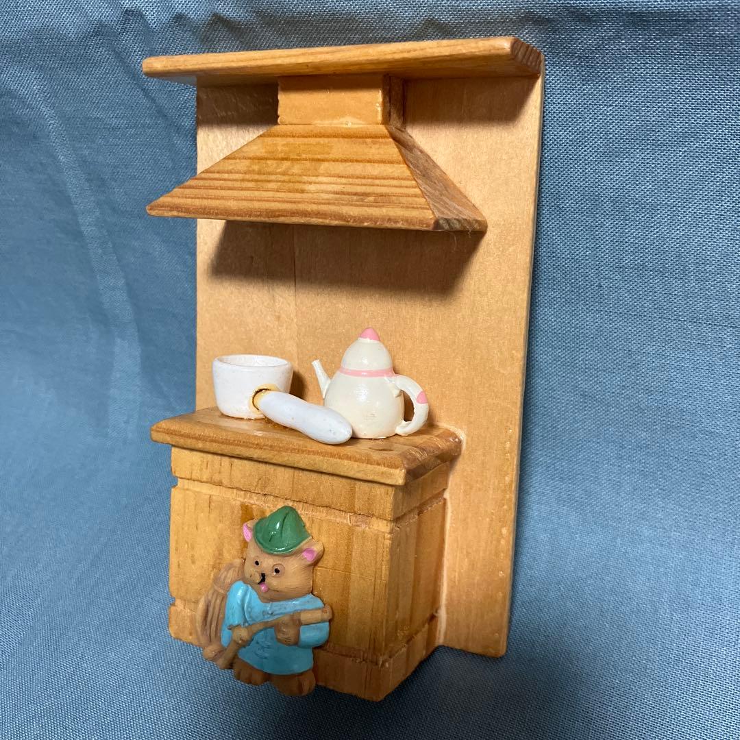 セキグチ❤️木製家具5点セット クマの人形付き家具・ビンテージ