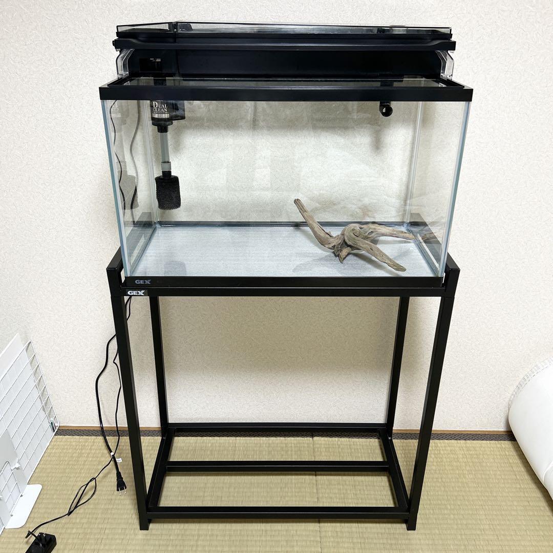 【大阪 近畿 直接取引 引き取り限定】美品 GEX 60cm水槽 水槽台セット
