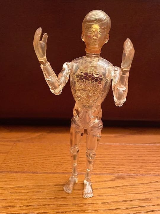 【当時物】少年サイボーグ　心臓　フィギュア タカラ　レア物　ゴールド