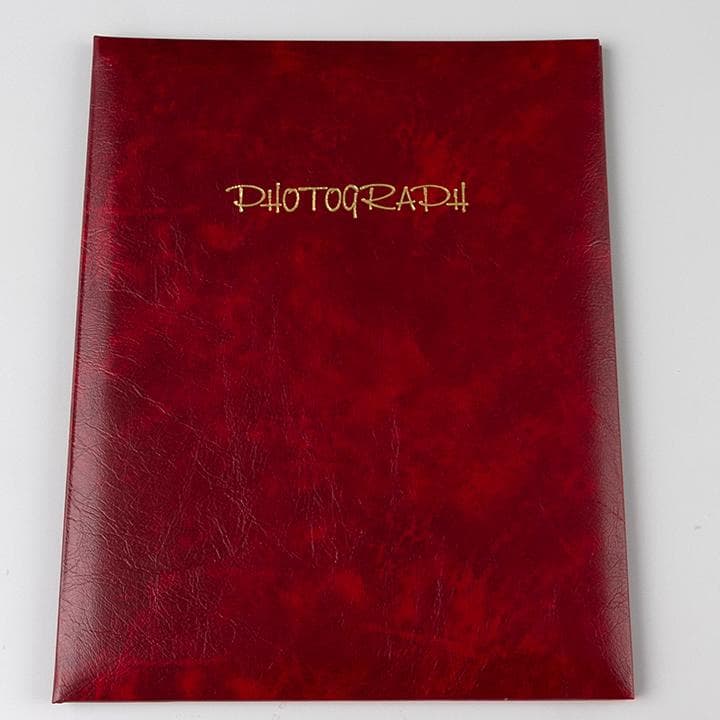 高級レザー風くるみ表紙の写真台紙 (六切サイズ) 立 1面 3セット12000円