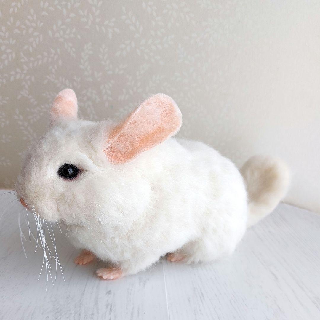 羊毛フェルト　チンチラ