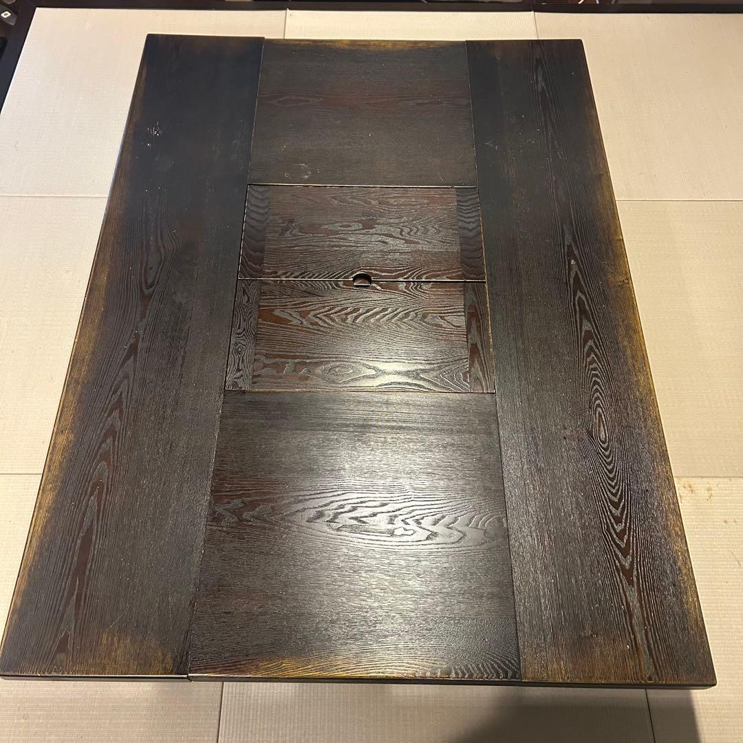 囲炉裏 家具 ダイニングテーブル 炉端 収納付★たのメル便★広島市配送可