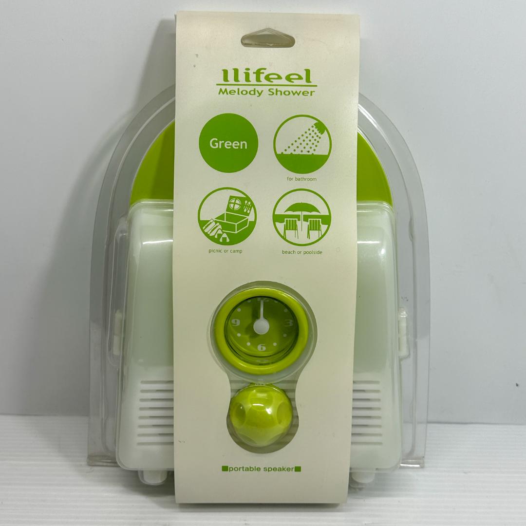 防滴ポータブルスピーカー　東芝　メロディーシャワーBK-701 グリーン