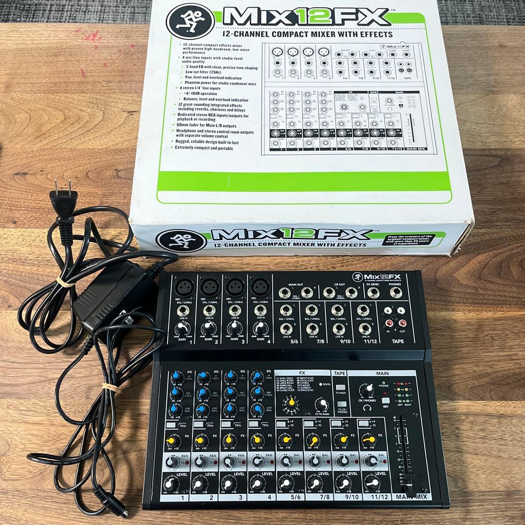 MACKIE超コンパクトエフェクト内蔵アナログミキサーMIX12FX