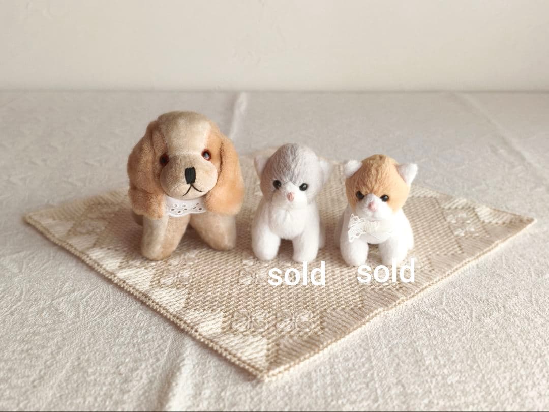 * vintage dog ❀ * 淡いツートーンの可愛い ワンちゃん