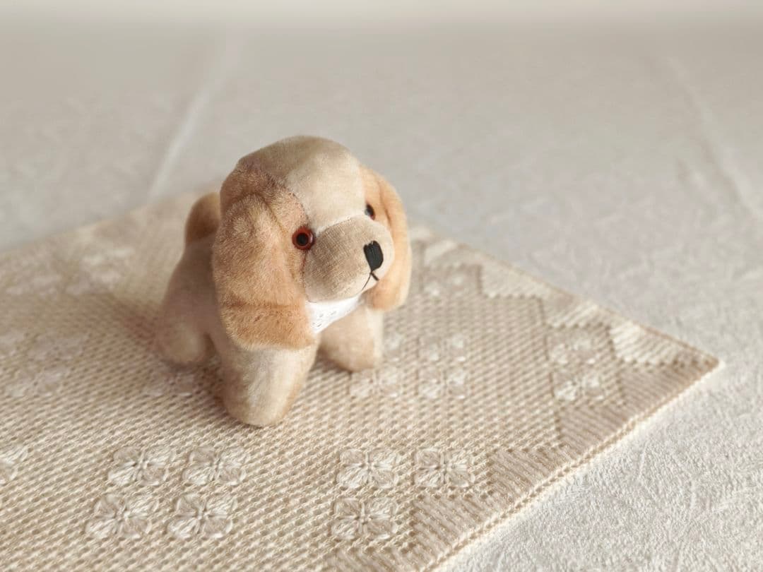 * vintage dog ❀ * 淡いツートーンの可愛い ワンちゃん