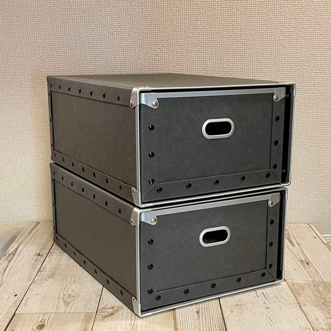 無印良品　硬質パルプボックス　引出し式　深型　廃番　美品　書類用　A4 muji