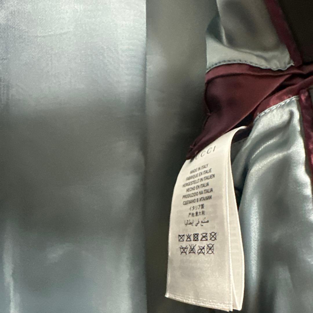 o*i様 GUCCI グッチ レザージャケット メンズ48ブラックパンサー