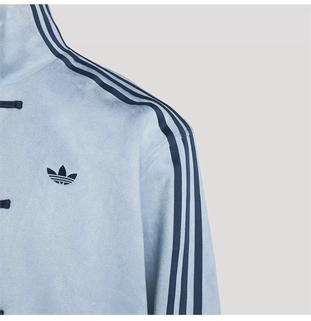 アディダス 中国限定 蛇年トラックジャケットライトブルーSサイズ”