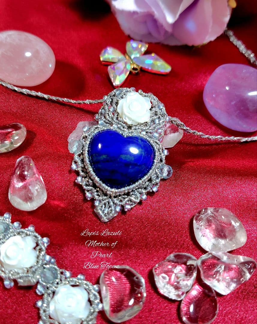 ♡ラピスラズリマクラメネックレス