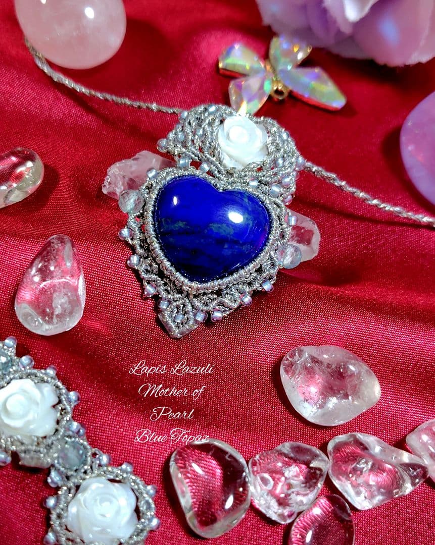 ♡ラピスラズリマクラメネックレス