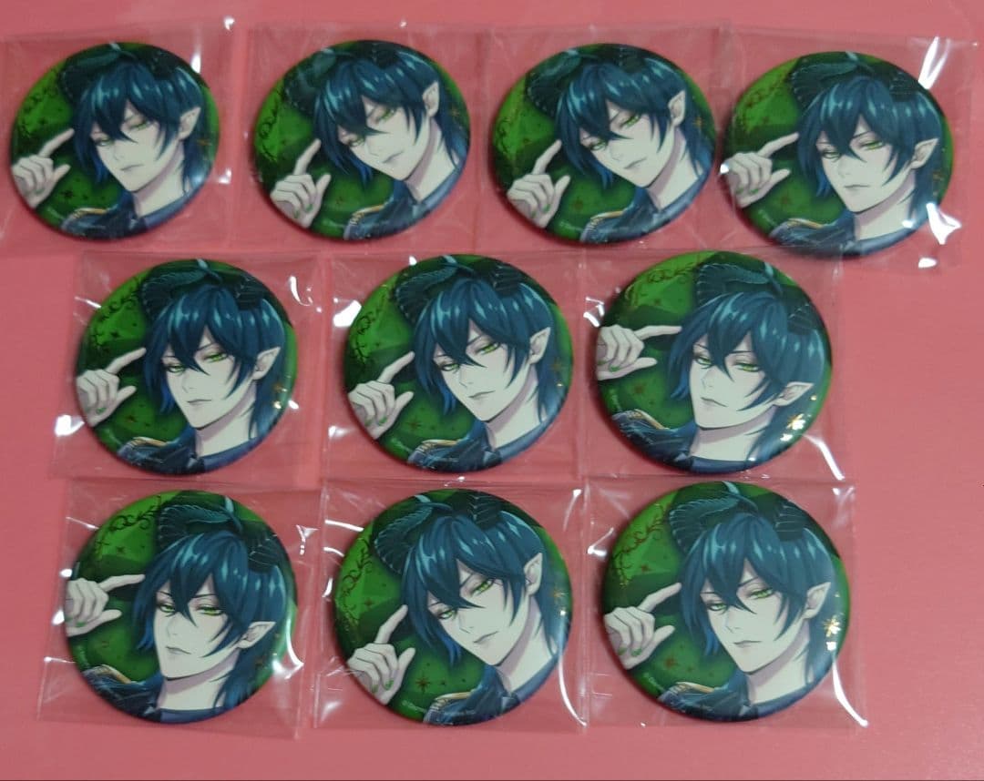 ツイステ マレウス 缶バッジ ツイステ展 ブレイジングジュエル