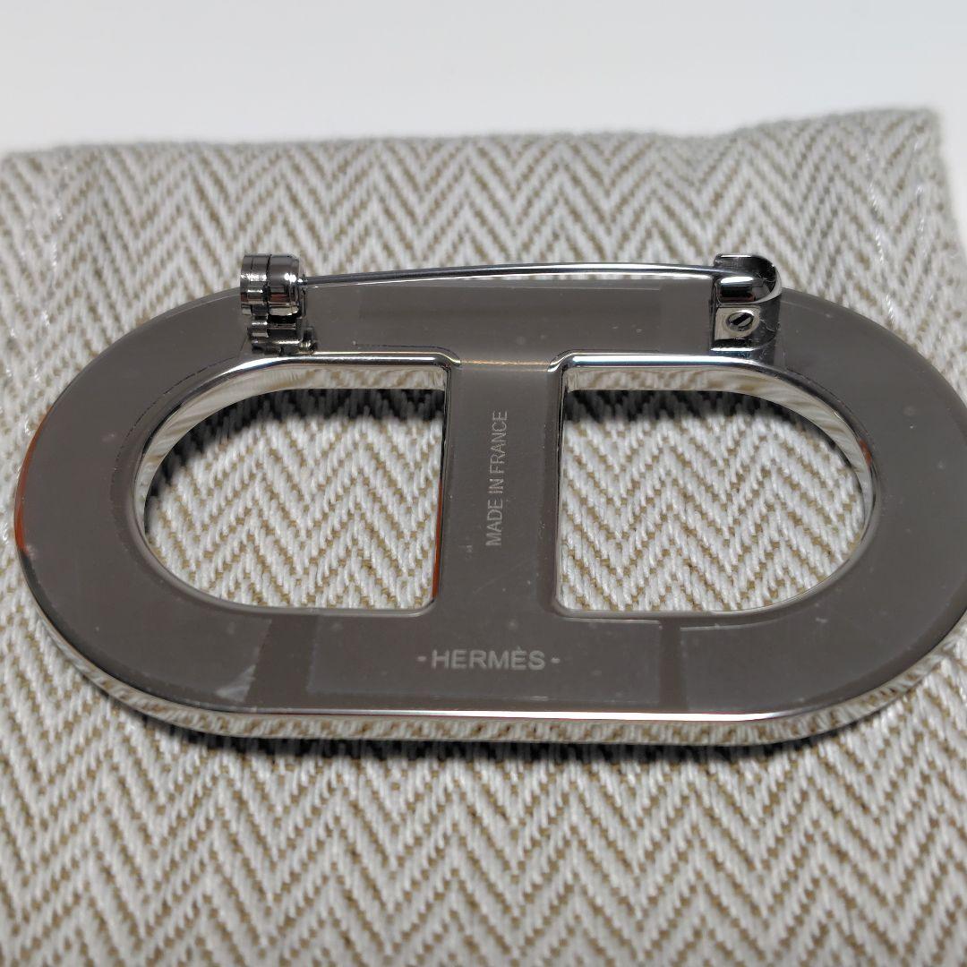 HERMES エルメスシェーヌダンクルブローチ 黒