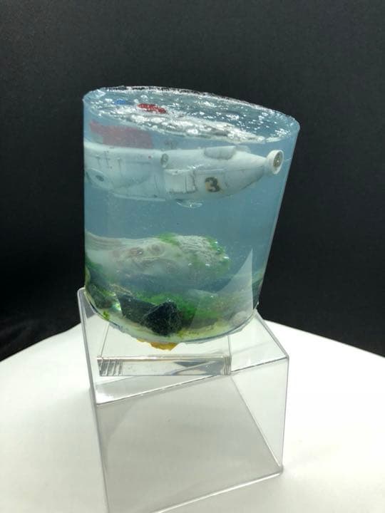 遺跡を見つけた潜水探査船 ジオラマ