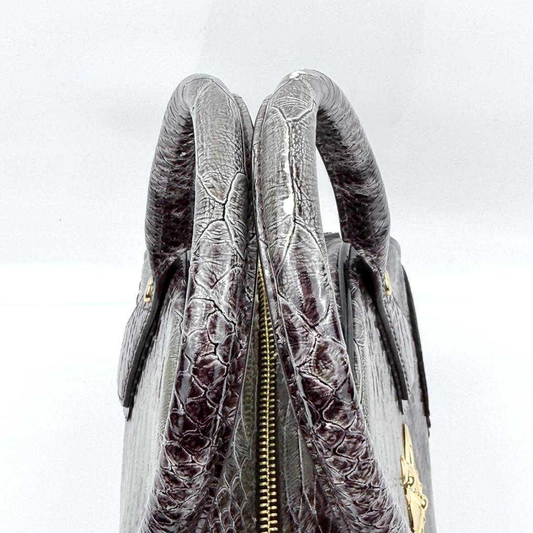 希少 ヴィヴィアンウエストウッド ハンドバッグ ヤスミン 型押し エナメル