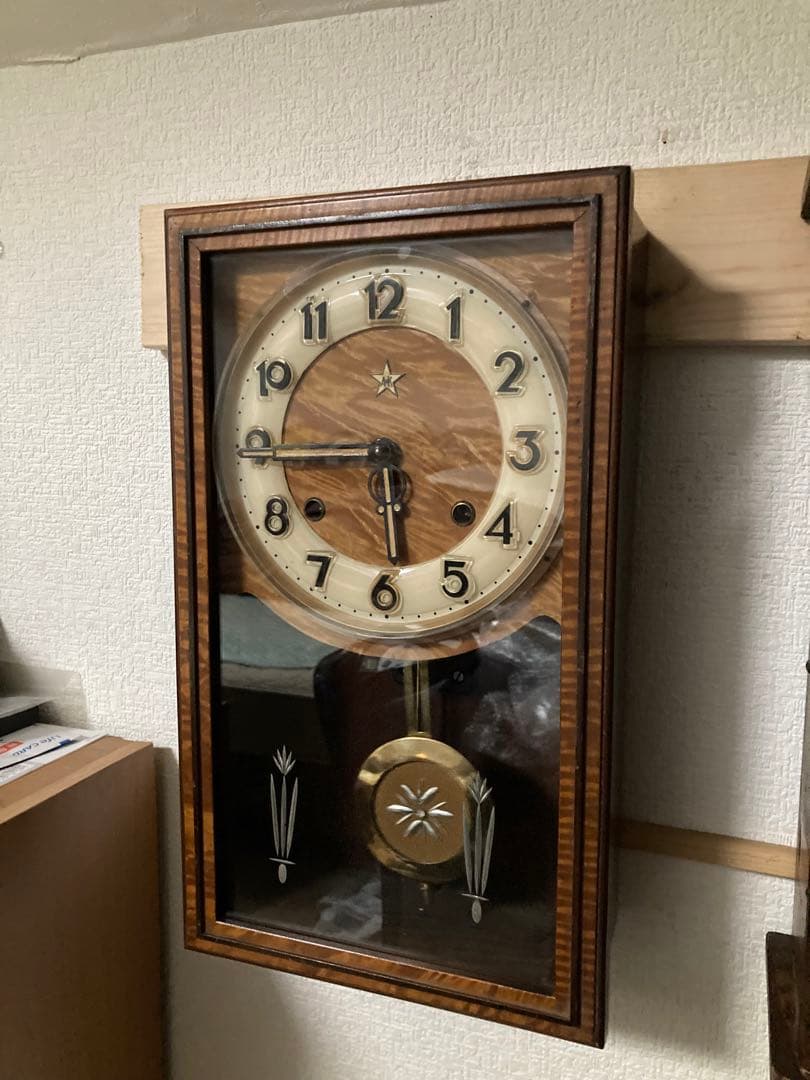 レッドテールChing chang gong 栄計舎 8日巻柱時計 稼働中