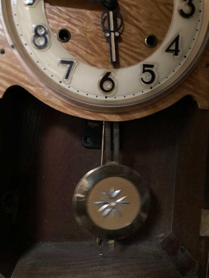 レッドテールChing chang gong 栄計舎 8日巻柱時計 稼働中