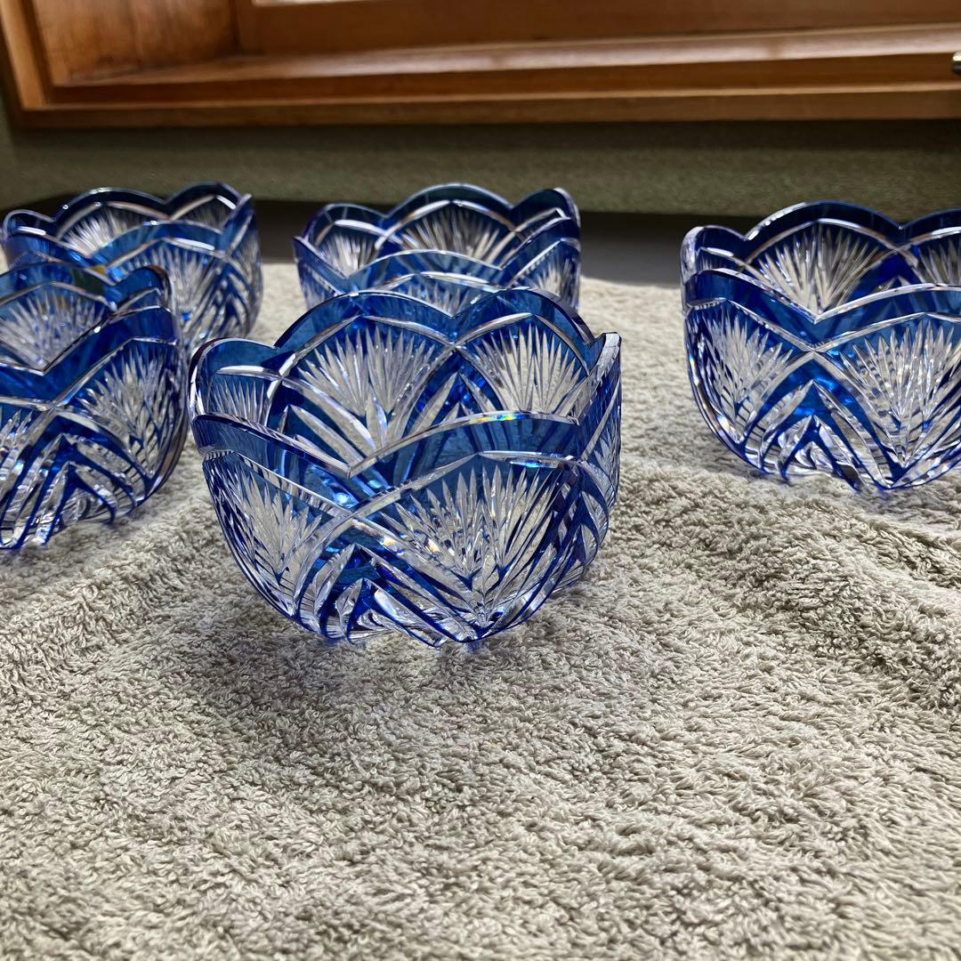 各務(カガミ)クリスタル 小鉢揃