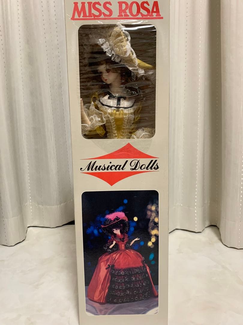 アンティーク オルゴール miss ROSA 人形 ドール　昭和レトロ