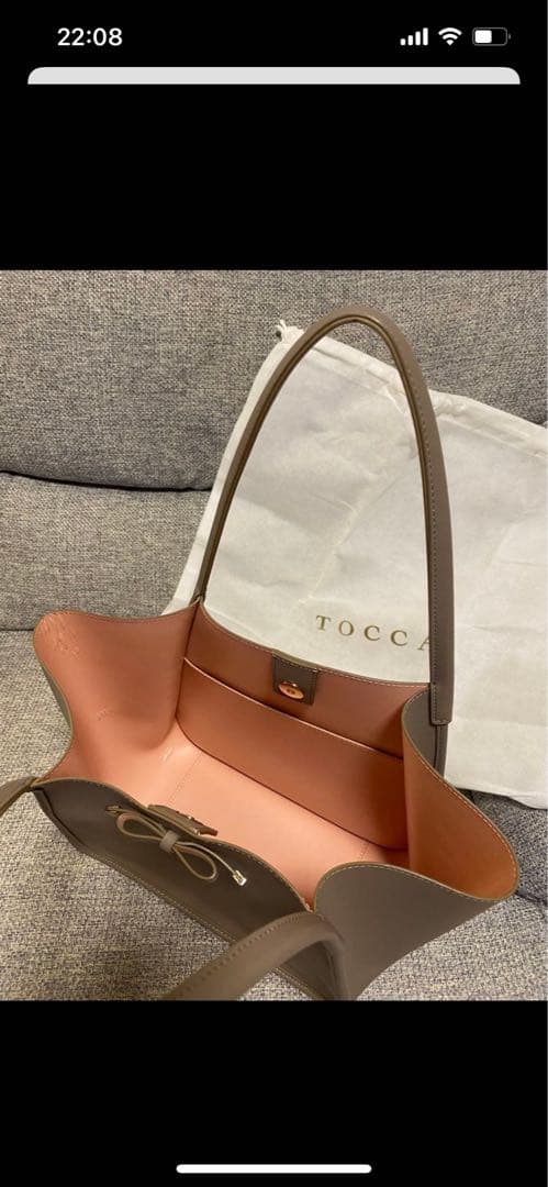 TOCCA NUAGE LEATHER TOTE トートバッグ
