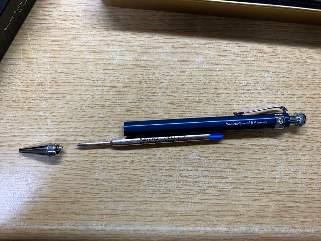 カヴェコスペシャル ブルーエディション　ボールペン クリップ付きkaweco