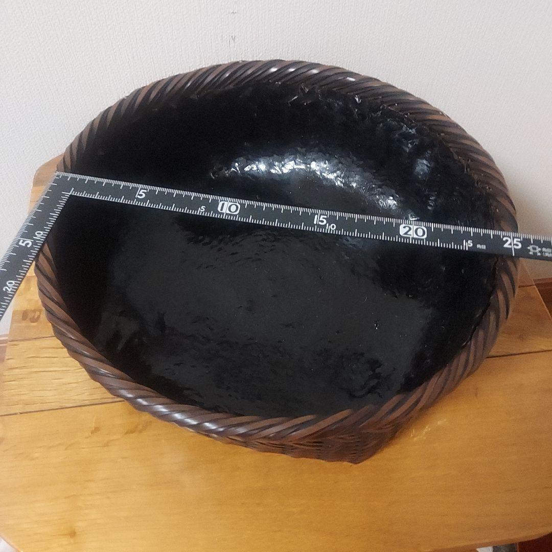 未使用　美品　初釜　茶道具　竹籠　炭斗　炭入れ　炭籠　竹細工　火鉢