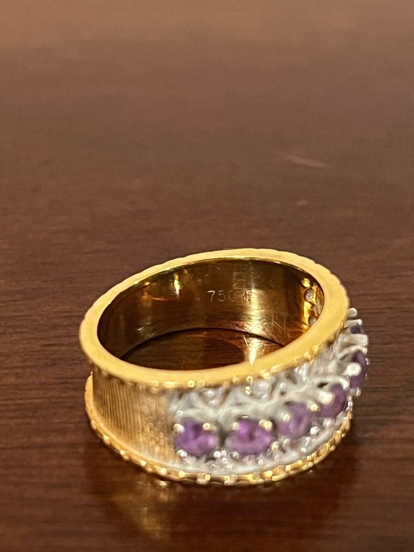 The Franklin Mint フランクリンミント　ゴールド&ストーンリング