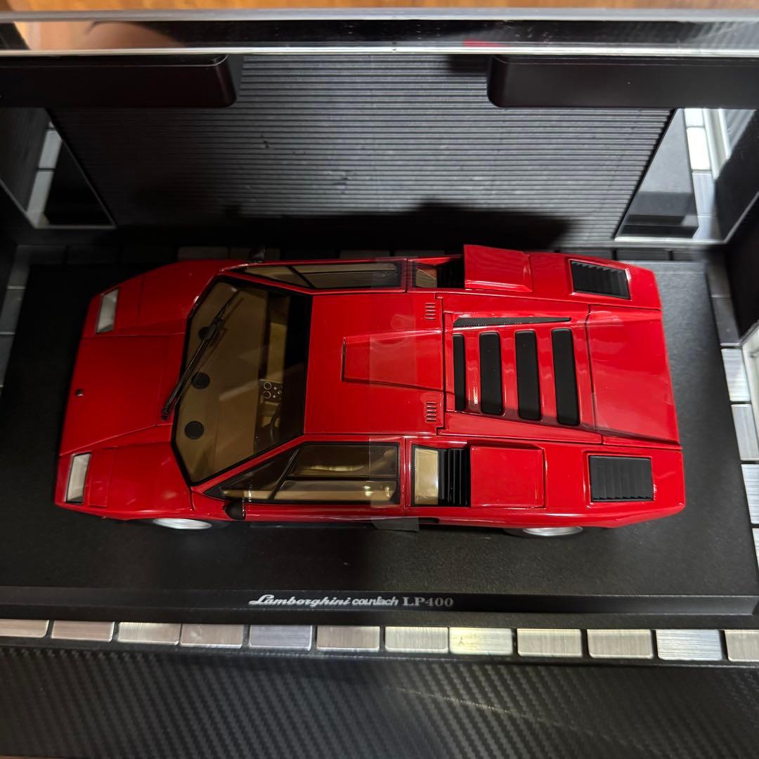 絶版未展示品 京商 1/18 ランボルギーニ カウンタック LP400 レッド