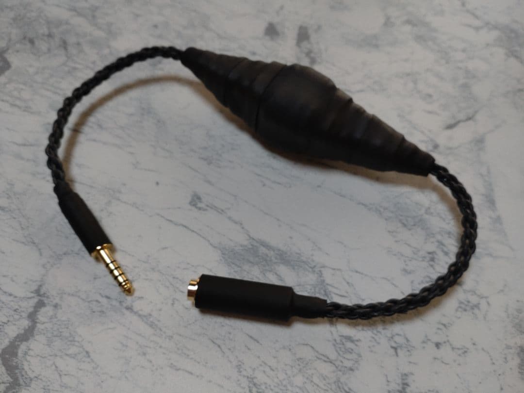 【新作】140段式カタパルト搭載　4.4㍉メス-4.4㍉オス　約38cm 黒