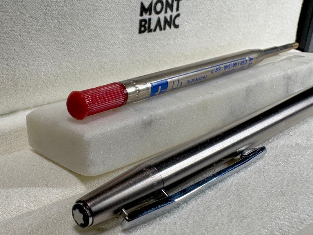 【極美品】MONT BLANC 1970S シルバー スリムライン