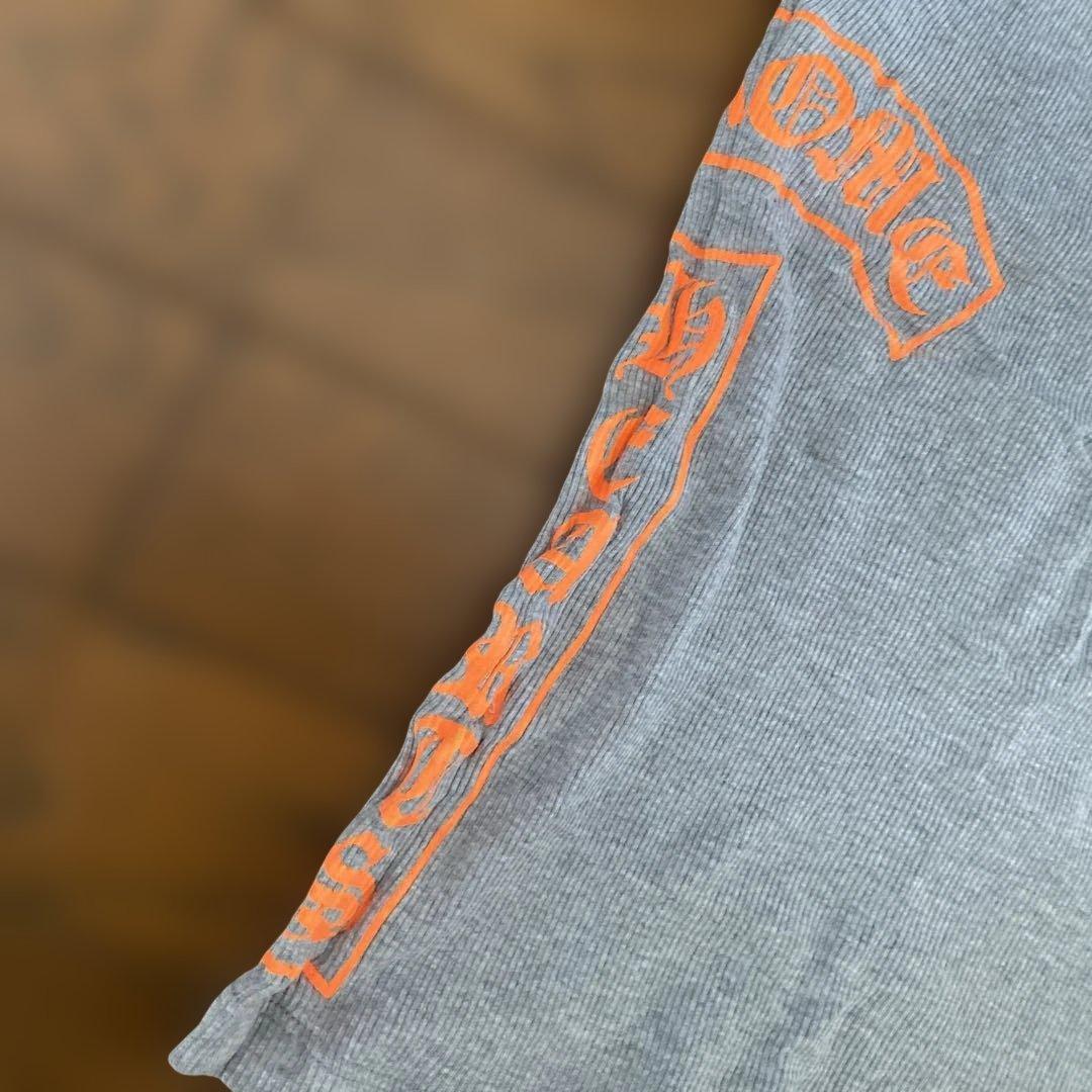 レア 正規 クロムハーツ 正規品　蛍光オレンジロゴ ビンテージ タンクトップ