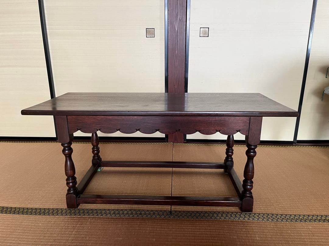 【yu.ui】アンティークローテーブル