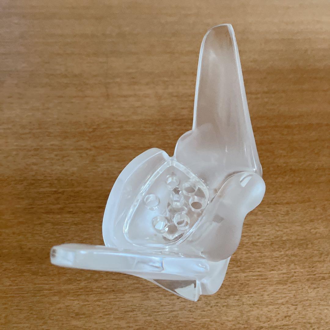 ラリック　花瓶　フラーベース　ハト　鳥　箱付き　シルヴィー　フロステッド